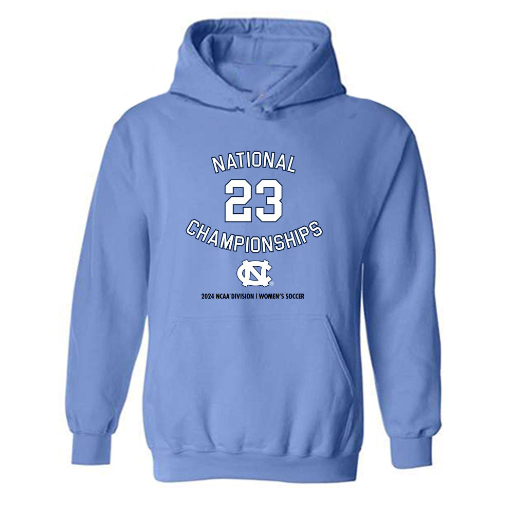UNC - NCAA Women's Soccer : Olivia Thomas - 23 Titles v2 Statement Shirt Hooded Sweatshirt-0
