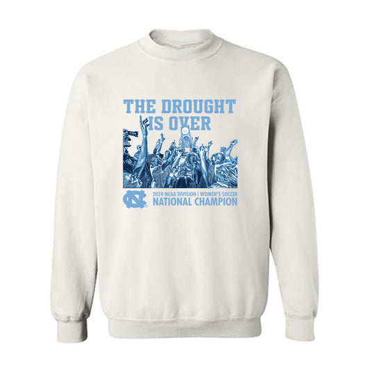 UNC - NCAA Women's Soccer : Eres Freifeld - The Drought Is Over Crewneck Sweatshirt-0