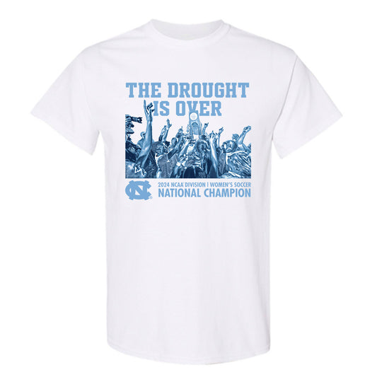 UNC - NCAA Women's Soccer : Caitlin Mara - The Drought Is Over T-Shirt-0
