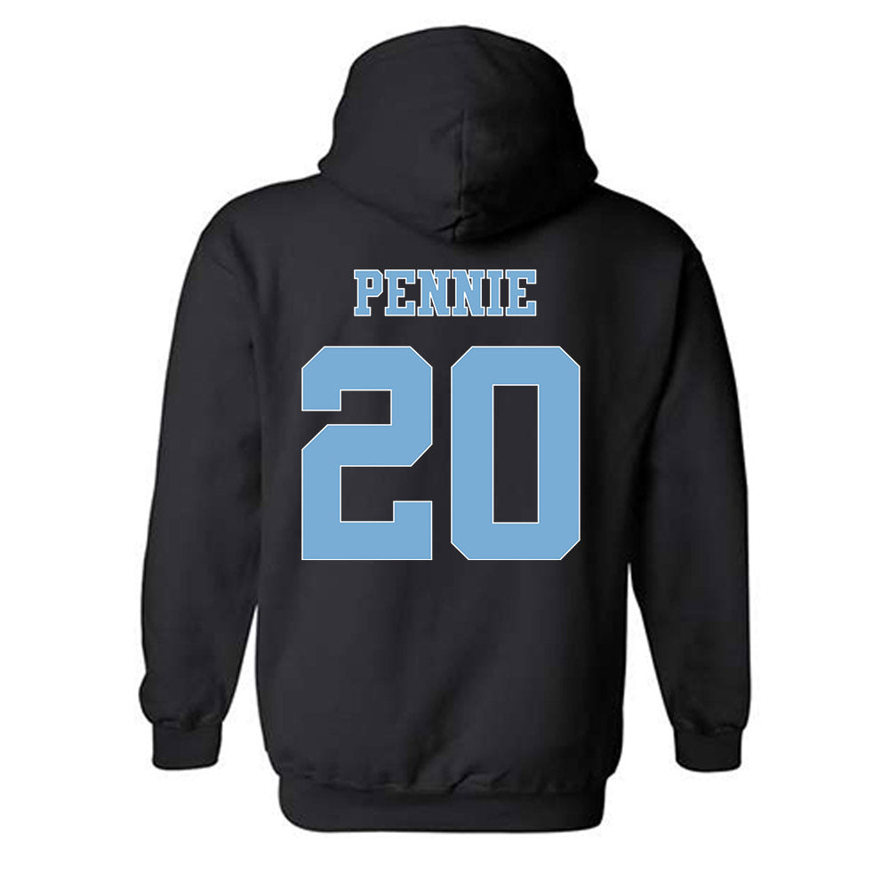 UNC - NCAA Women's Soccer : Ashley Pennie - Vintage Black Championship Hooded Sweatshirt-1
