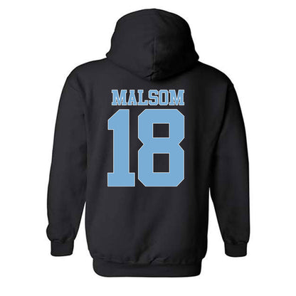 UNC - NCAA Women's Soccer : Lauren Malsom - Vintage Black Championship Hooded Sweatshirt-1