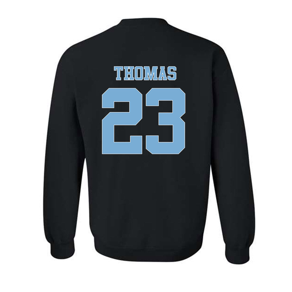 UNC - NCAA Women's Soccer : Olivia Thomas - Vintage Black Championship Crewneck Sweatshirt-1