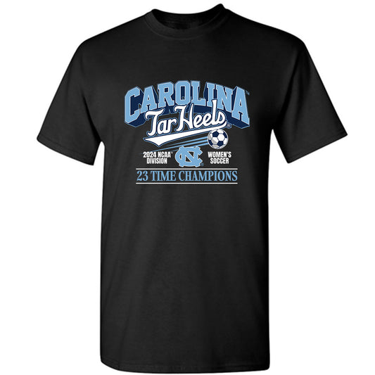 UNC - NCAA Women's Soccer : Aven Alvarez - Vintage Black Championship T-Shirt-0