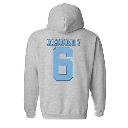 UNC - NCAA Women's Soccer : Riley Kennedy - Vintage Gray Championship Hooded Sweatshirt-1