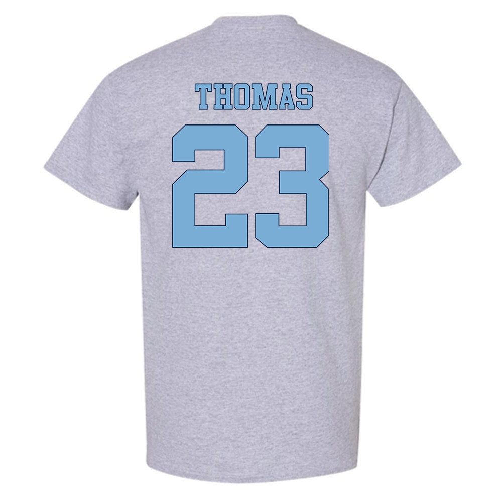 UNC - NCAA Women's Soccer : Olivia Thomas - Vintage Gray Championship T-Shirt-1