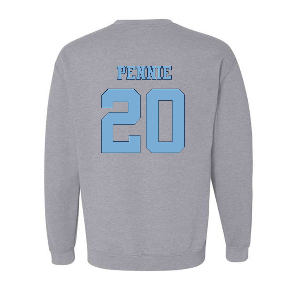 UNC - NCAA Women's Soccer : Ashley Pennie - Vintage Gray Championship Crewneck Sweatshirt-1