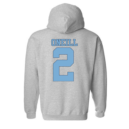 UNC - NCAA Women's Soccer : Cali ONeill - Vintage Gray Championship Hooded Sweatshirt-1