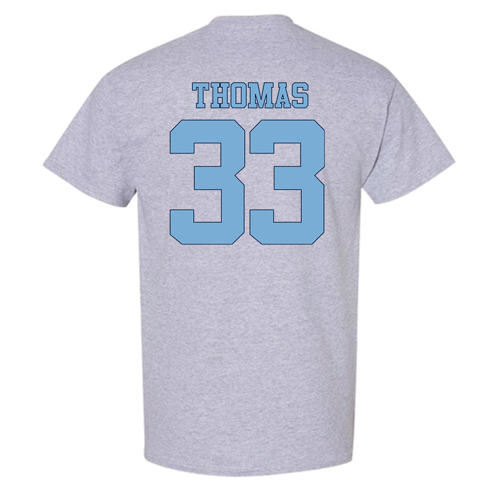 UNC - NCAA Women's Soccer : Olivia Thomas - Vintage Gray Championship T-Shirt-1