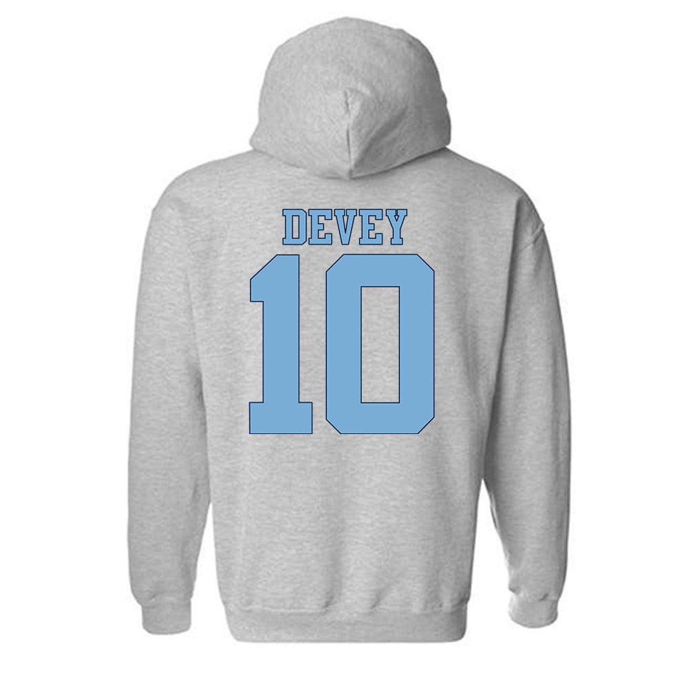 UNC - NCAA Women's Soccer : Bella Devey - Vintage Gray Championship Hooded Sweatshirt-1