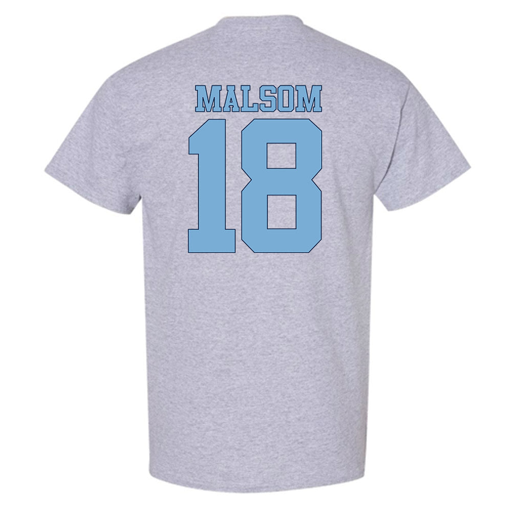 UNC - NCAA Women's Soccer : Lauren Malsom - Vintage Gray Championship T-Shirt-1