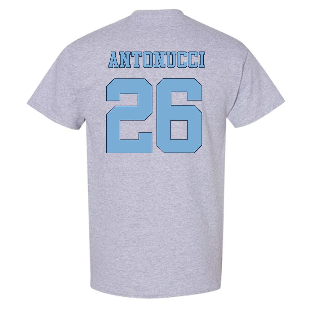 UNC - NCAA Women's Soccer : Scottie Antonucci - Vintage Gray Championship T-Shirt-1