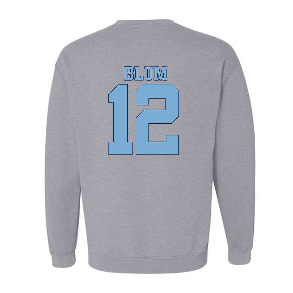 UNC - NCAA Women's Soccer : Lilliah Blum - Vintage Gray Championship Crewneck Sweatshirt-1