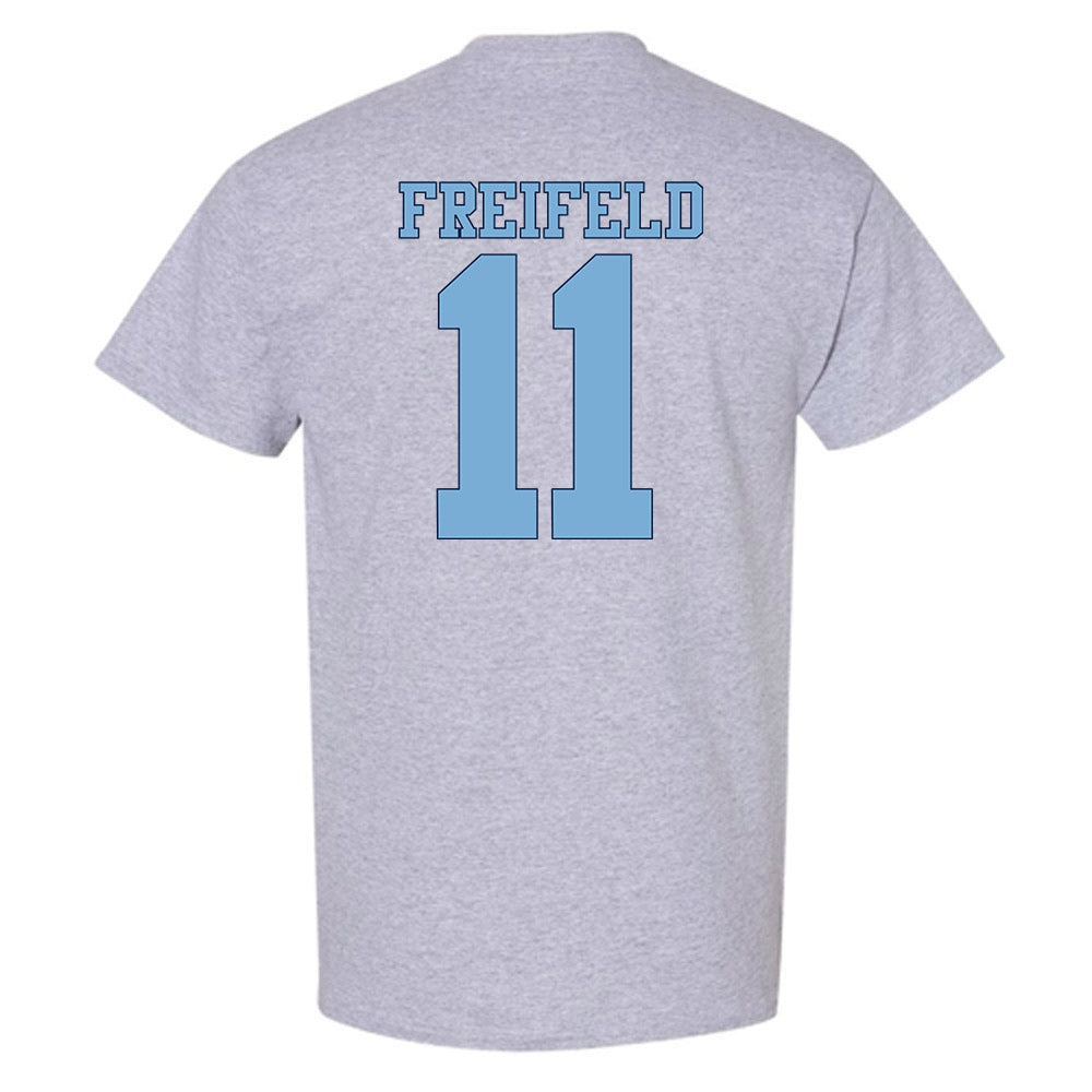 UNC - NCAA Women's Soccer : Eres Freifeld - Vintage Gray Championship T-Shirt-1
