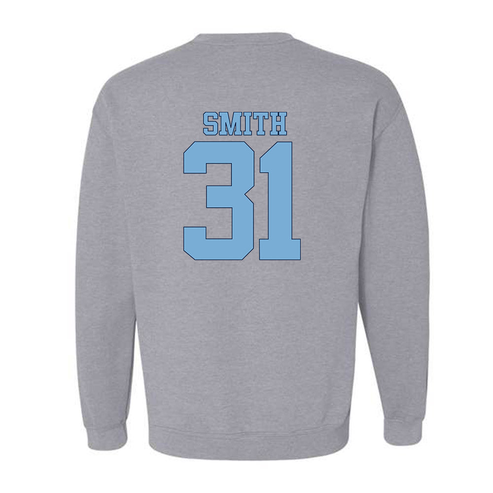 UNC - NCAA Women's Soccer : Ella Smith - Vintage Gray Championship Crewneck Sweatshirt-1