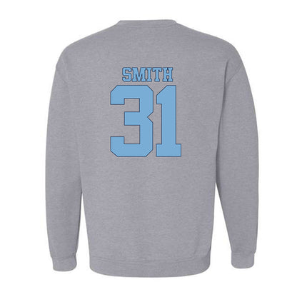UNC - NCAA Women's Soccer : Ella Smith - Vintage Gray Championship Crewneck Sweatshirt-1