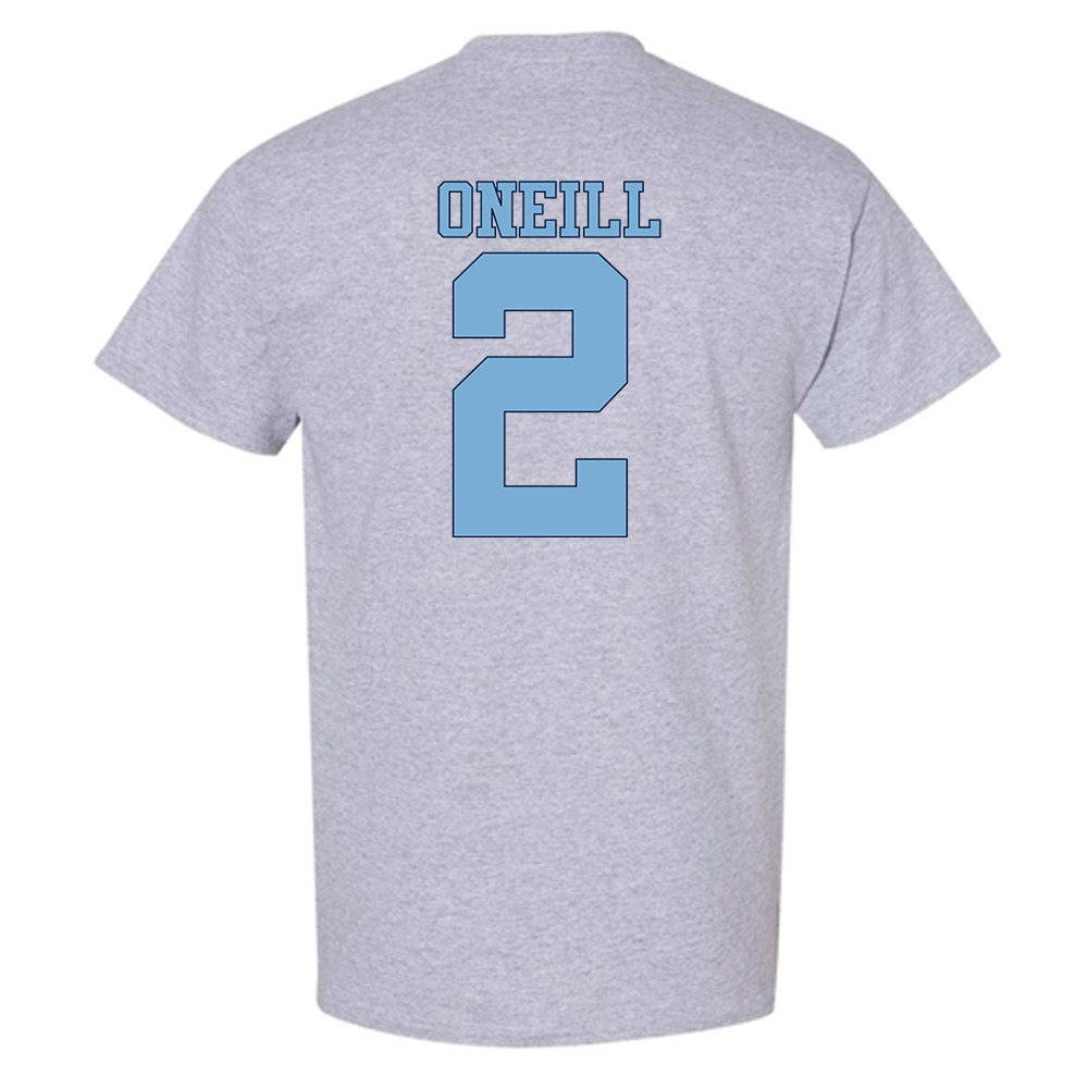 UNC - NCAA Women's Soccer : Cali ONeill - Vintage Gray Championship T-Shirt-1