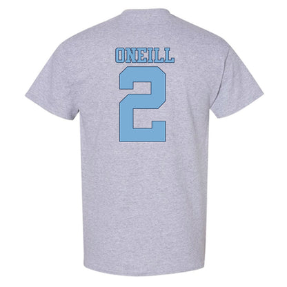 UNC - NCAA Women's Soccer : Cali ONeill - Vintage Gray Championship T-Shirt-1