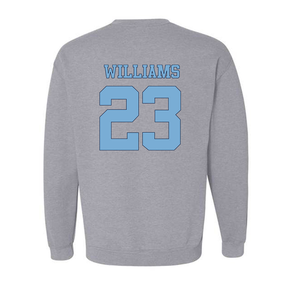 UNC - NCAA Women's Soccer : Raegan Williams - Vintage Gray Championship Crewneck Sweatshirt-1