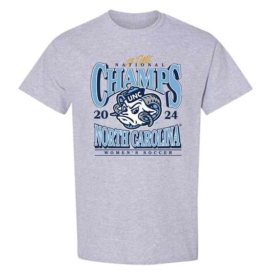 UNC - NCAA Women's Soccer : Bella Devey - Vintage Gray Championship T-Shirt-0