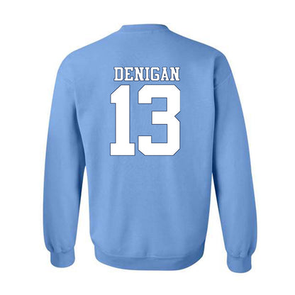 UNC - NCAA Women's Soccer : Summer Denigan - Vintage Carolina Blue Championship Crewneck Sweatshirt-1