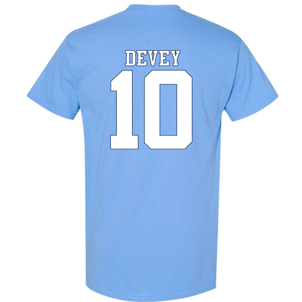 UNC - NCAA Women's Soccer : Bella Devey - Vintage Carolina Blue Championship T-Shirt-1