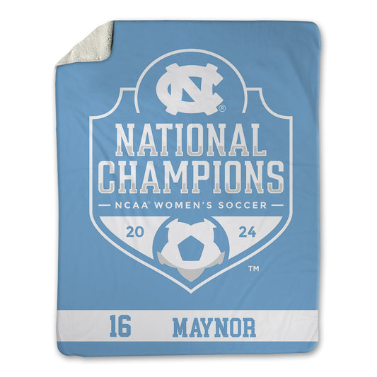 UNC - NCAA Women's Soccer : Camie Maynor - National Champs v1 Blanket-0