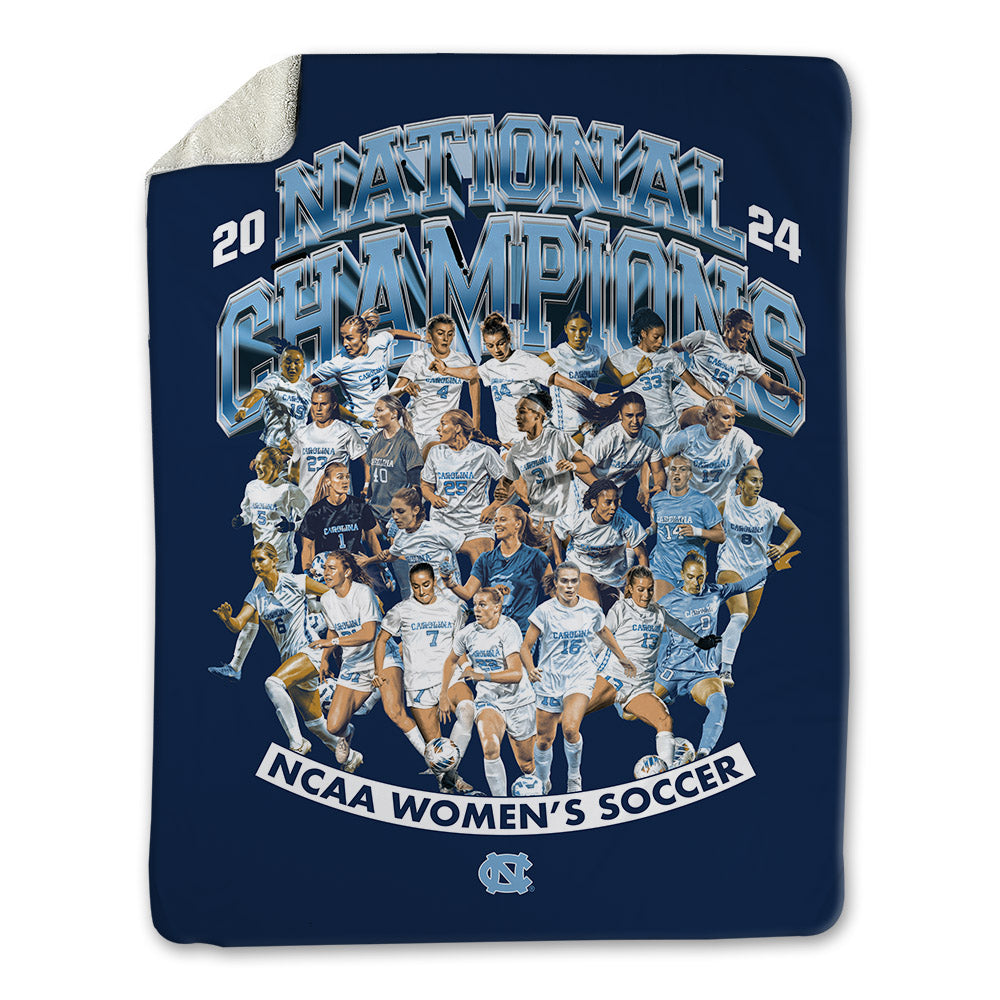 UNC - NCAA Women's Soccer : Olivia Thomas - National Champs v2 Blanket-0