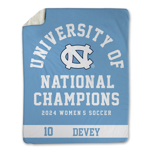 UNC - NCAA Women's Soccer : Bella Devey - National Champs v4 Blanket-0