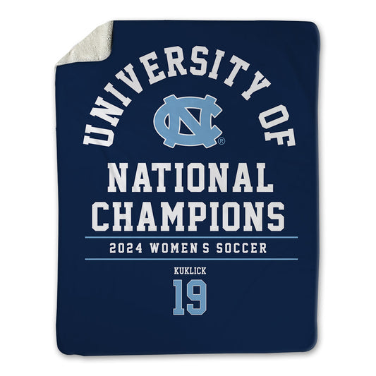 UNC - NCAA Women's Soccer : Leah Kuklick - National Champs Blanket-0