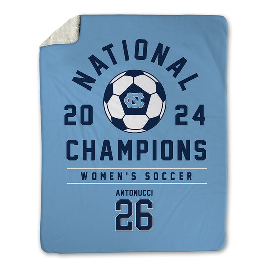 UNC - NCAA Women's Soccer : Scottie Antonucci - National Champs Blanket-0