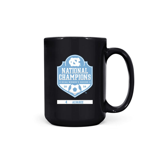 UNC - NCAA Women's Soccer : Aven Alvarez - National Champs v6 Coffee Mug-0