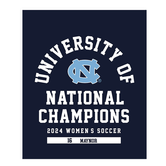 UNC - NCAA Women's Soccer : Camie Maynor - National Champs v4 Poster 20x24-0