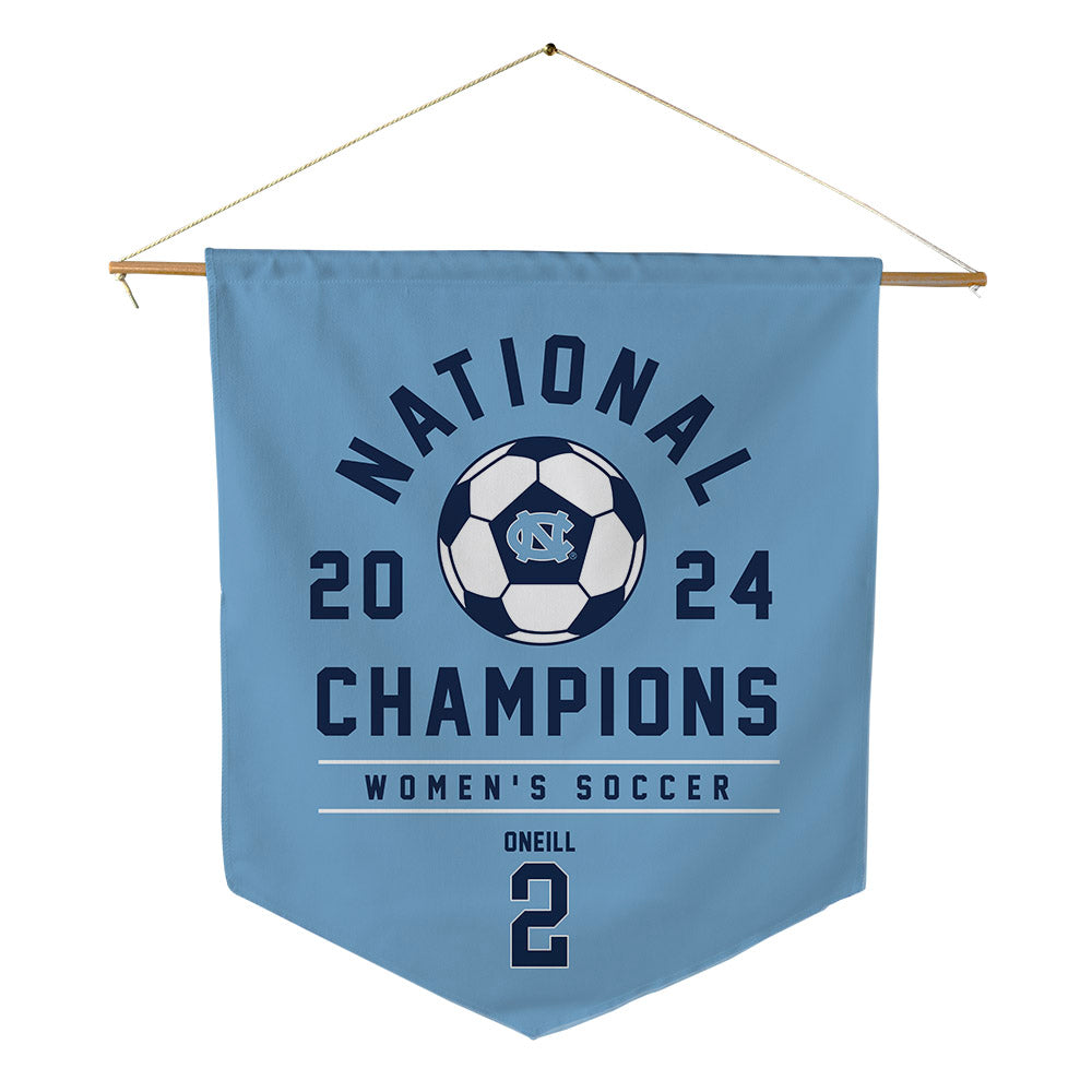 UNC - NCAA Women's Soccer : Cali ONeill - National Champs Pennant - 18" x 21"-0