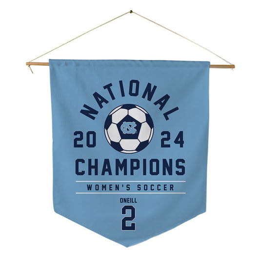 UNC - NCAA Women's Soccer : Cali ONeill - National Champs Pennant - 18" x 21"-0