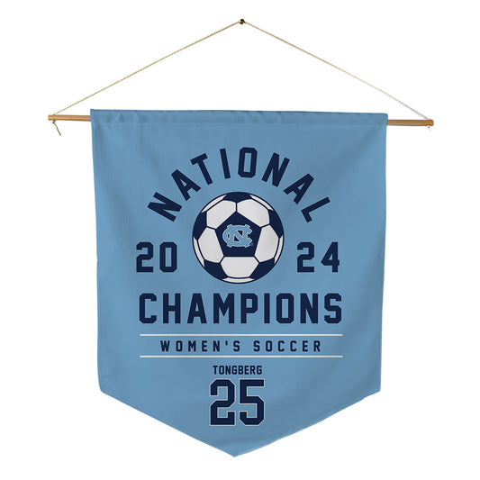 UNC - NCAA Women's Soccer : Logan Tongberg - National Champs Pennant - 18" x 21"-0