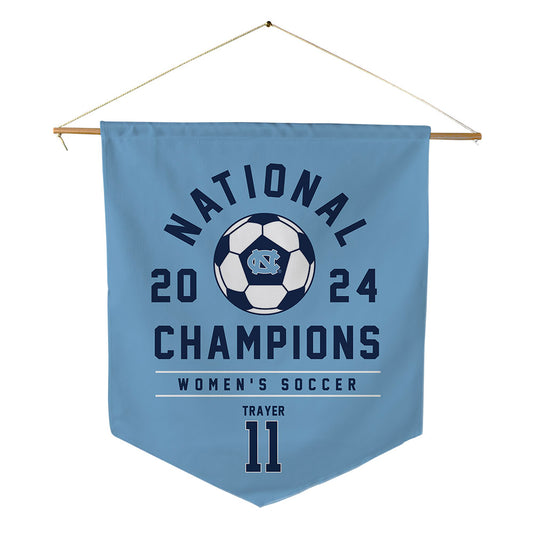 UNC - NCAA Women's Soccer : Peyton Trayer - National Champs Pennant - 18" x 21"-0