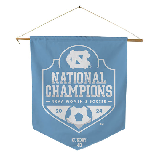 UNC - NCAA Women's Soccer : abby gundry - National Champs v3 Pennant - 18" x 21"-0