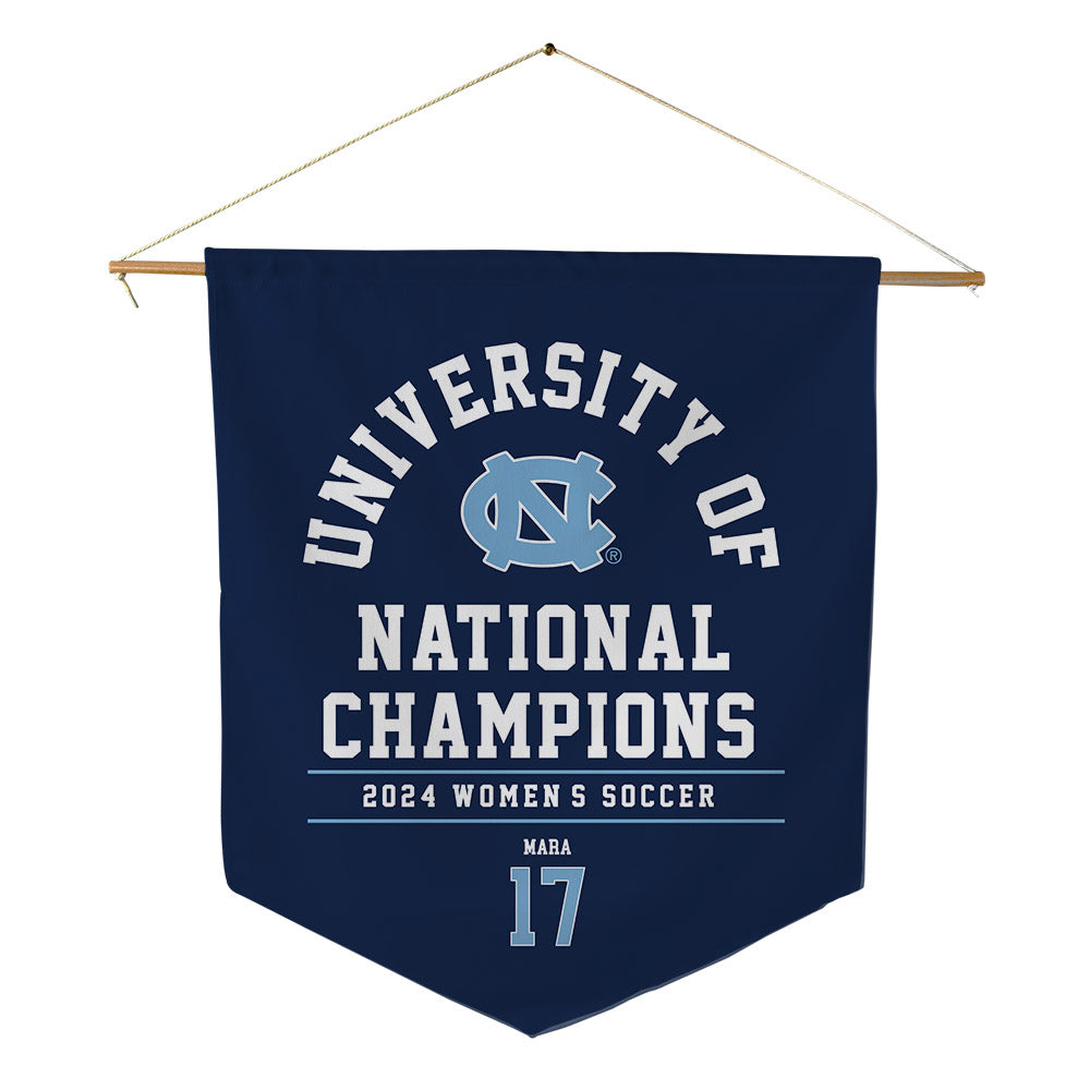 UNC - NCAA Women's Soccer : Caitlin Mara - National Champs Pennant - 18" x 21"-0