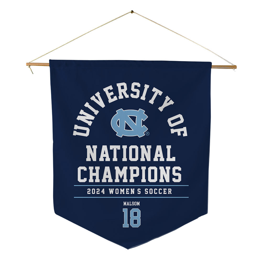 UNC - NCAA Women's Soccer : Lauren Malsom - National Champs Pennant - 18" x 21"-0