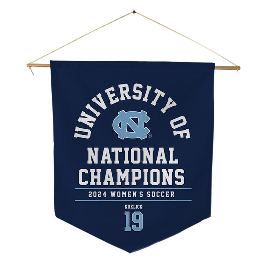 UNC - NCAA Women's Soccer : Leah Kuklick - National Champs Pennant - 18" x 21"-0