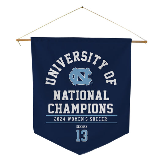 UNC - NCAA Women's Soccer : Summer Denigan - National Champs Pennant - 18" x 21"-0