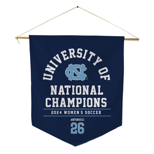 UNC - NCAA Women's Soccer : Scottie Antonucci - National Champs Pennant - 18" x 21"-0