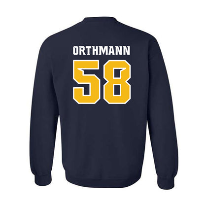 Northern Arizona - NCAA Football : Matthew Orthmann - Kiss My Axe V1 Classic Shersey Crewneck Sweatshirt-1
