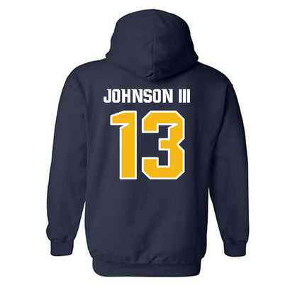 Northern Arizona - NCAA Football : Jerry Johnson III - Kiss My Axe V1 Classic Shersey Hooded Sweatshirt-1