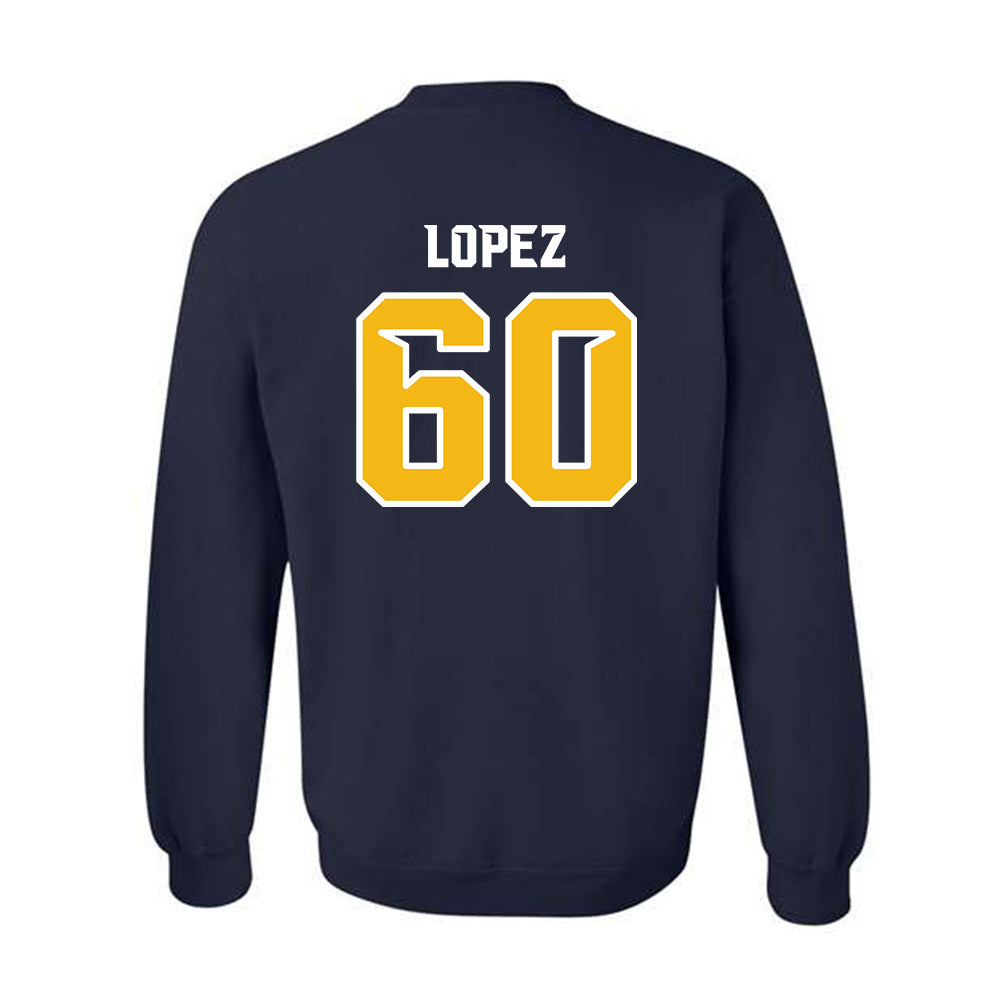 Northern Arizona - NCAA Football : John-Alexander Lopez - Kiss My Axe V1 Classic Shersey Crewneck Sweatshirt-1