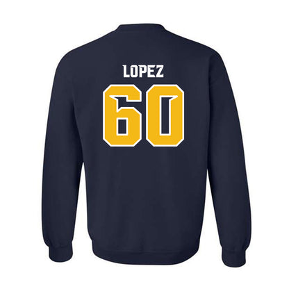 Northern Arizona - NCAA Football : John-Alexander Lopez - Kiss My Axe V1 Classic Shersey Crewneck Sweatshirt-1