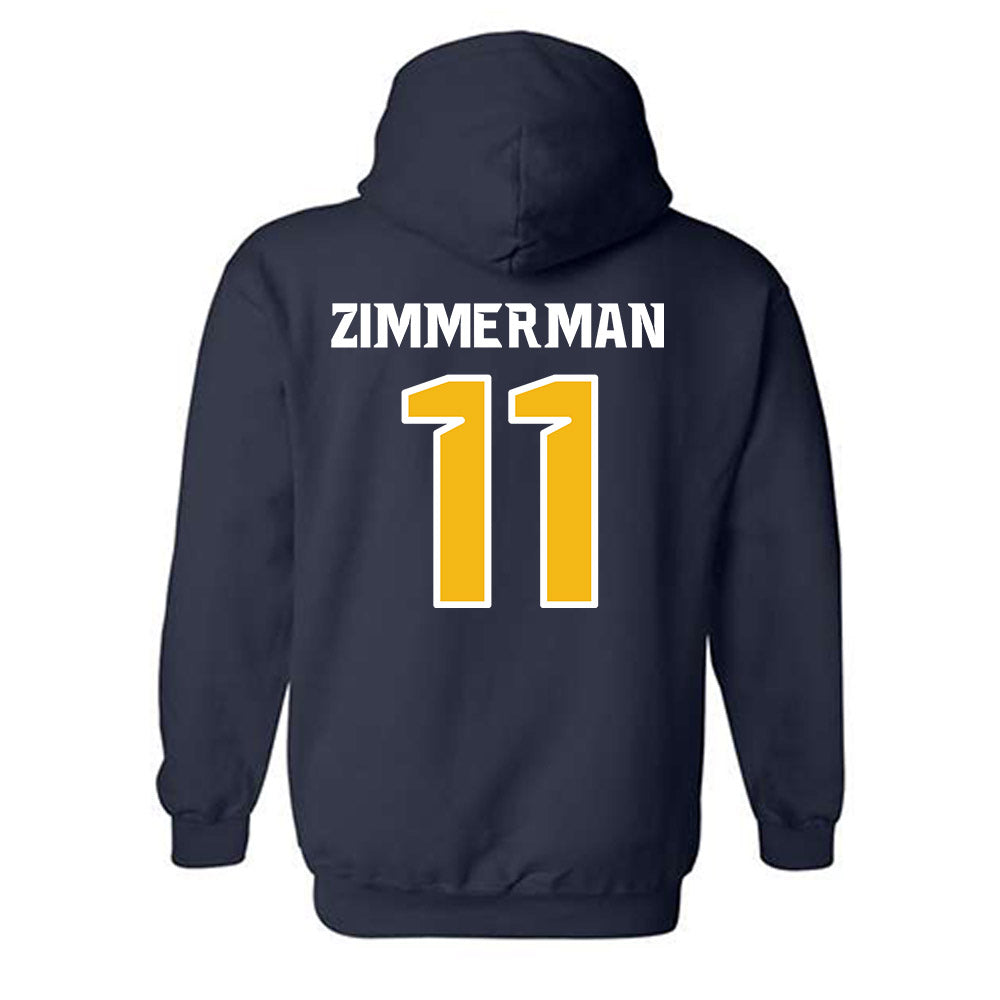Northern Arizona - NCAA Football : Deuce Zimmerman - Kiss My Axe V1 Classic Shersey Hooded Sweatshirt-1