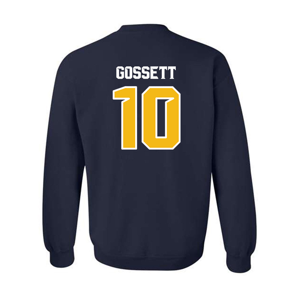 Northern Arizona - NCAA Football : QuRan Gossett - Kiss My Axe V1 Classic Shersey Crewneck Sweatshirt-1