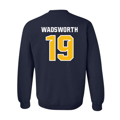 Northern Arizona - NCAA Women's Volleyball : Sophia Wadsworth - Kiss My Axe V1 Classic Shersey Crewneck Sweatshirt-1