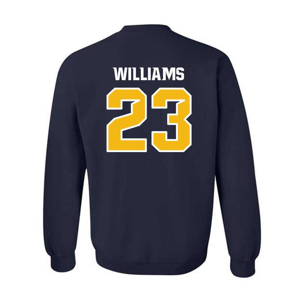 Northern Arizona - NCAA Women's Basketball : Kayla Williams - Kiss My Axe V1 Classic Shersey Crewneck Sweatshirt-1
